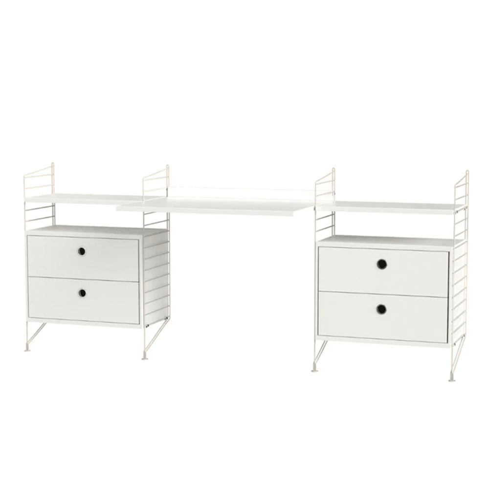 String Workspace C Shelves String Furniture White / Beige 