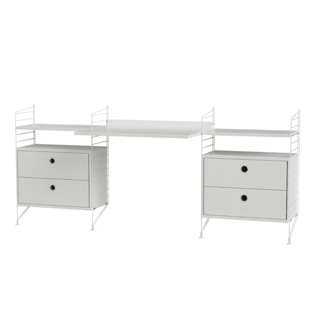 String Workspace C Shelves String Furniture White / White 