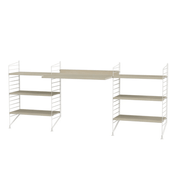 String Workspace D Shelves String Furniture Ash / White 