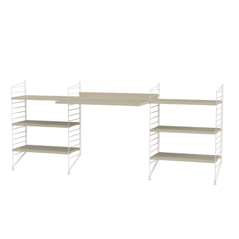String Workspace D Shelves String Furniture Ash / White 
