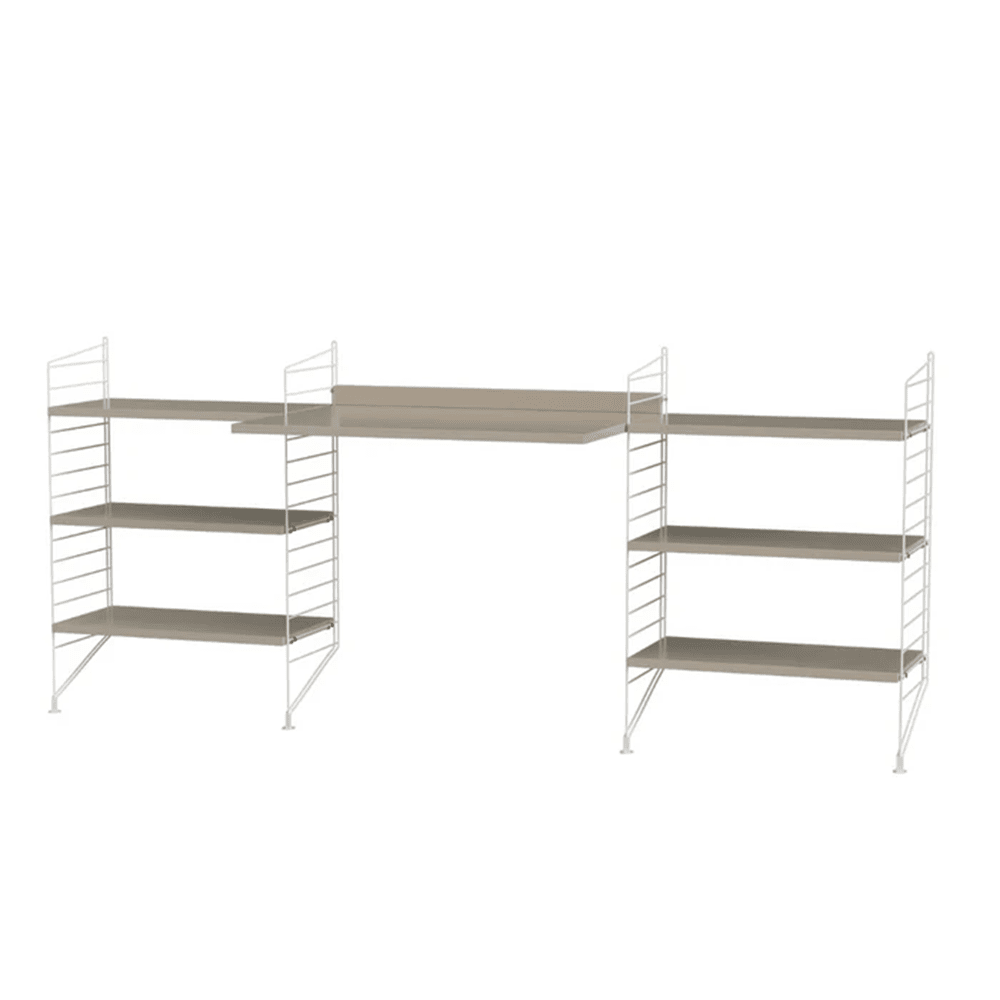 String Workspace D Shelves String Furniture Beige / White 