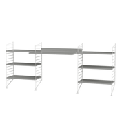 String Workspace D Shelves String Furniture Grey / White 