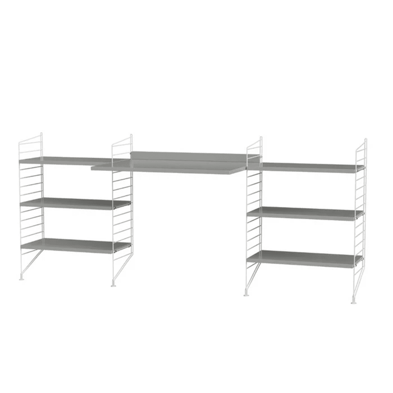 String Workspace D Shelves String Furniture Grey / White 