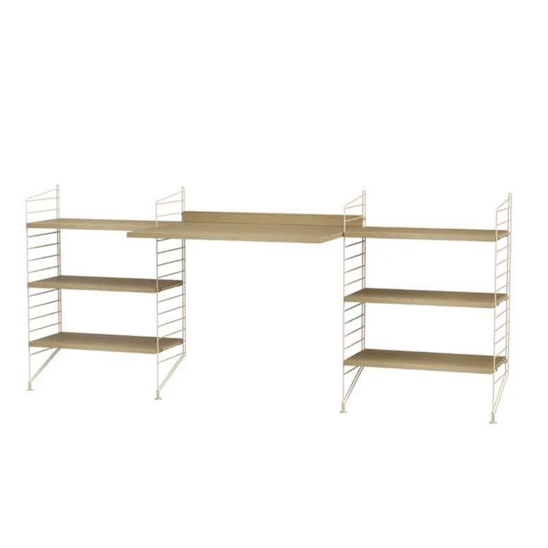 String Workspace D Shelves String Furniture Oak / Beige 