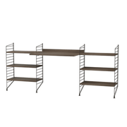 String Workspace D Shelves String Furniture Walnut / Black 