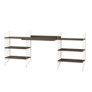 String Workspace D Shelves String Furniture Walnut / White 