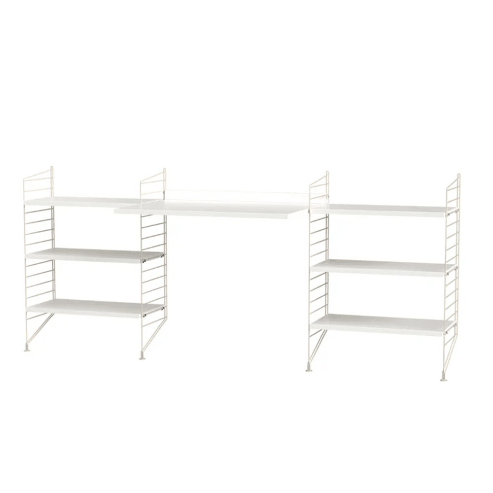 String Workspace D Shelves String Furniture White / Beige 