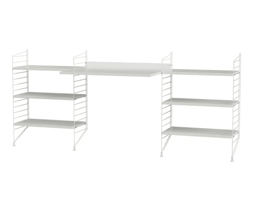 String Workspace D Shelves String Furniture White / White 