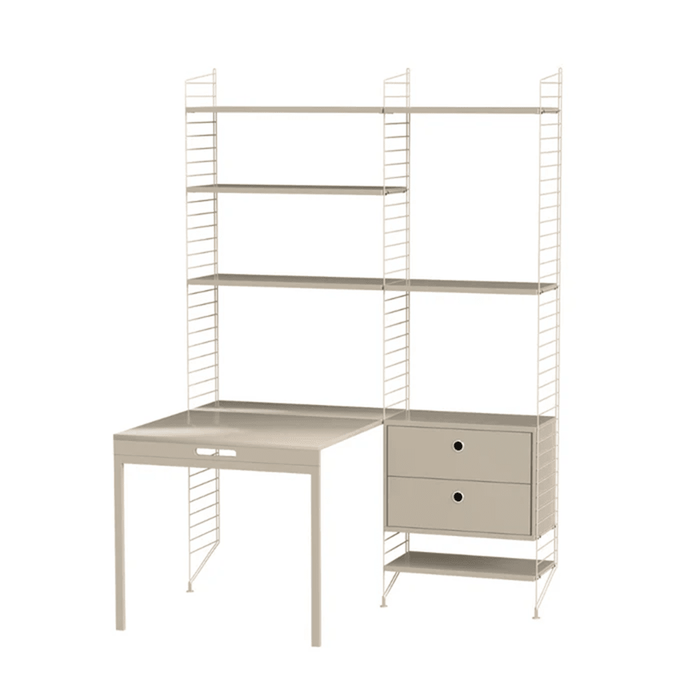 String Workspace E Shelves String Furniture Beige / Beige 