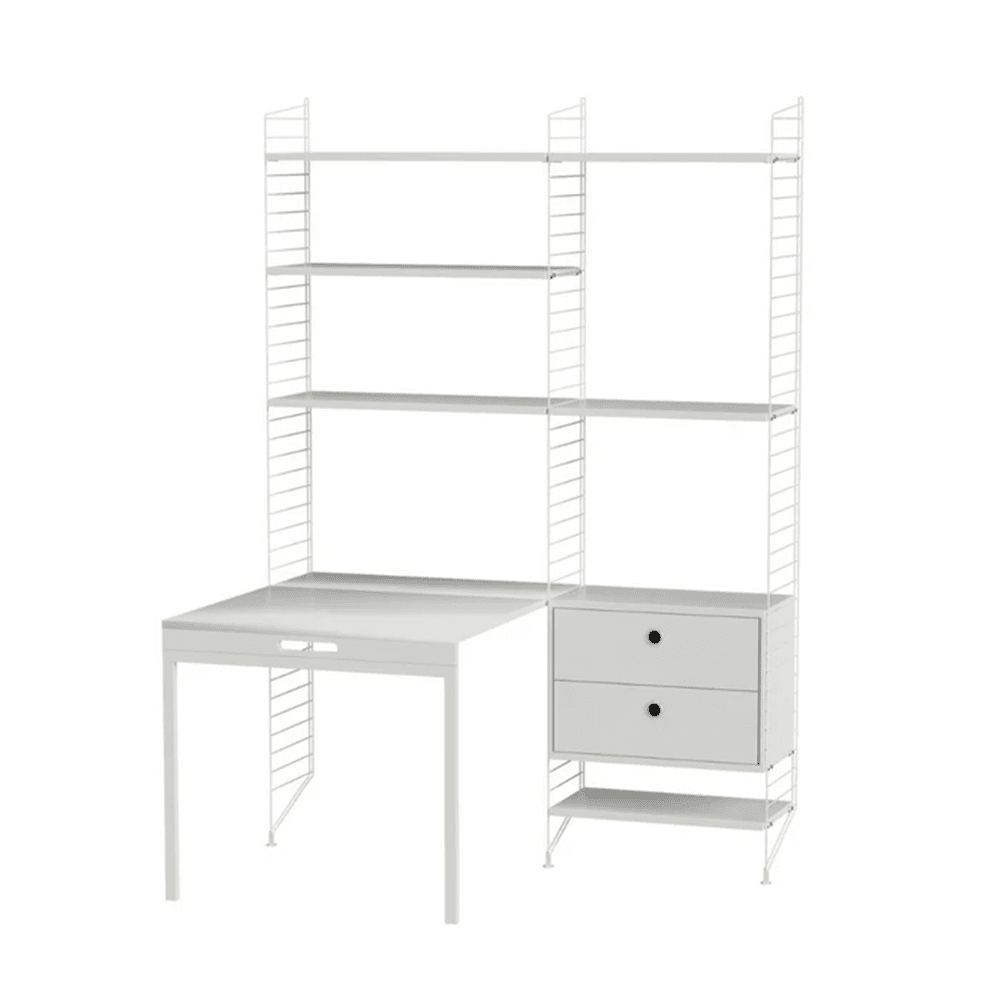 String Workspace E Shelves String Furniture White / White 
