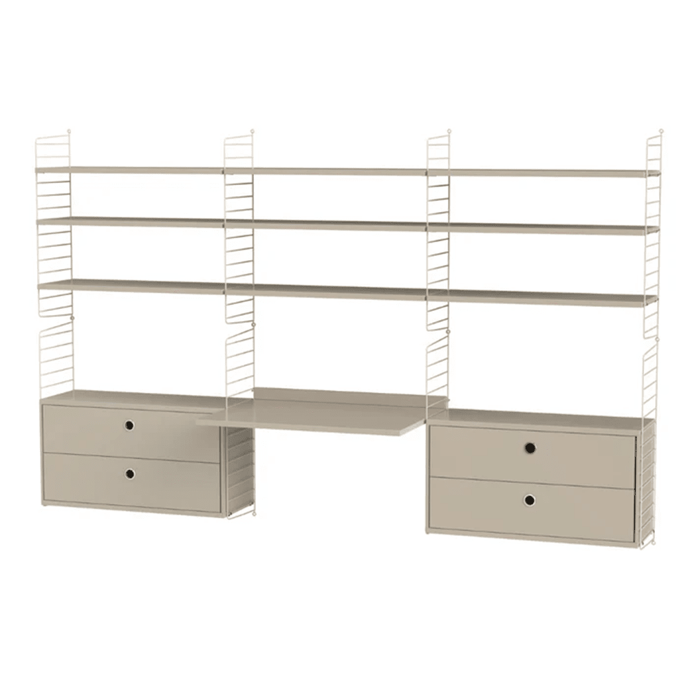String Workspace F Shelves String Furniture Beige / Beige 