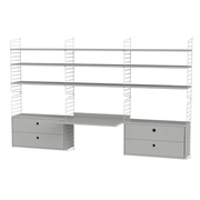 String Workspace F Shelves String Furniture Grey / Grey 