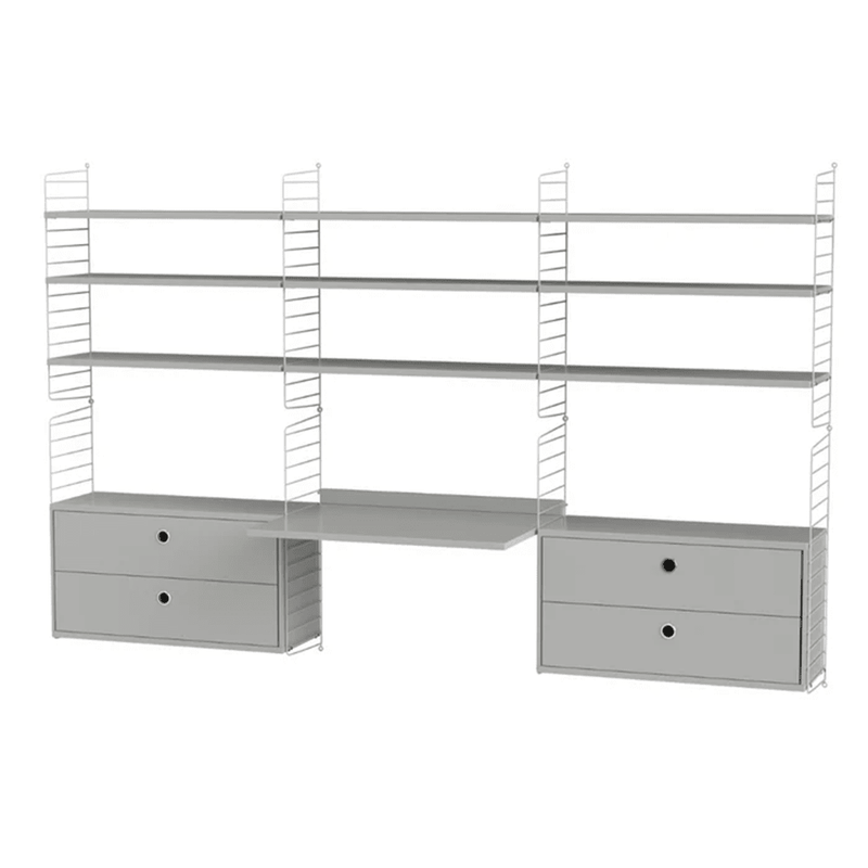 String Workspace F Shelves String Furniture Grey / Grey 