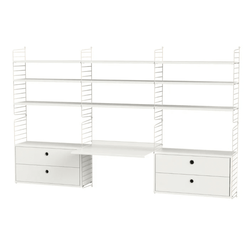 String Workspace F Shelves String Furniture White / Beige 