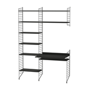 String Workspace G Shelves String Furniture Black Stained Ash / Black 