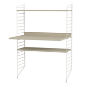 String Workspace H Shelves String Furniture Ash / White 