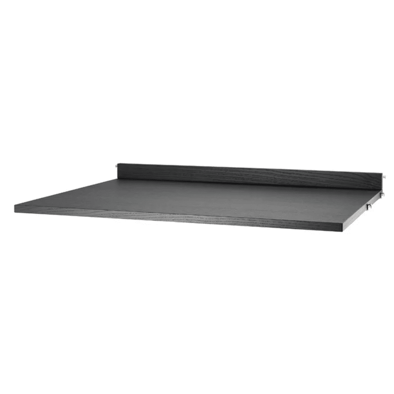 String Work Desk Shelves String Furniture Black Stained Ash 