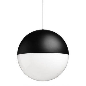 String Light Sphere - Single Wall Lights Flos Black Soft Touch 12mt - No Canopy