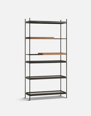 Tray Shelf - High Shelves Woud 2 Short Walnut + 4 Wide Black 