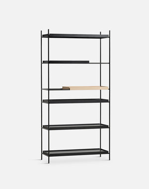 Tray Shelf - High Shelves Woud 1 Short Oak + 1 Short & 4 Wide Black 