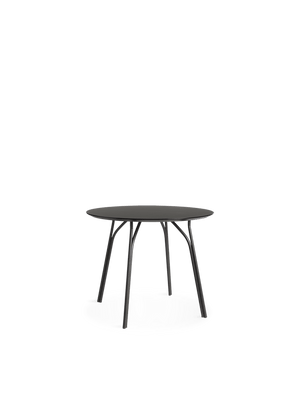 Tree Dining Table Dining Tables Woud Black Round - 35.4" 