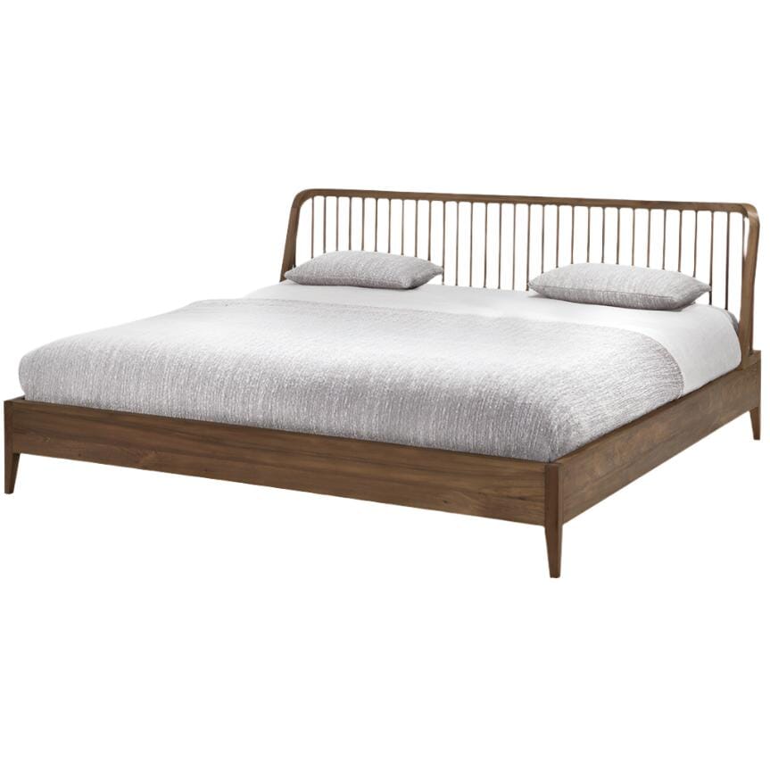 Teak Spindle Bed Beds Ethnicraft US King 