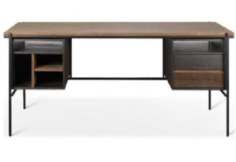 Teak Oscar Desk With Drawers Desks Ethnicraft 
