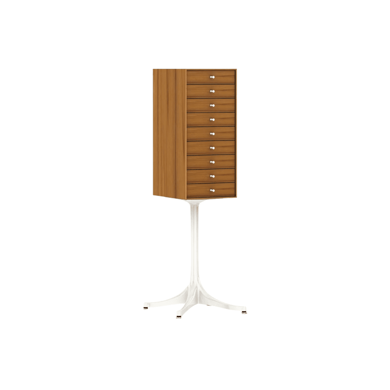 Nelson Miniature Chest 9 Drawer storage herman miller Teak White Studio White