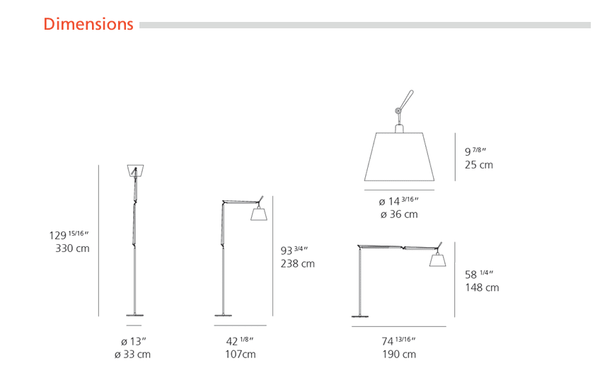 Tolomeo Mega Floor Lamp Floor Lamps Artemide 