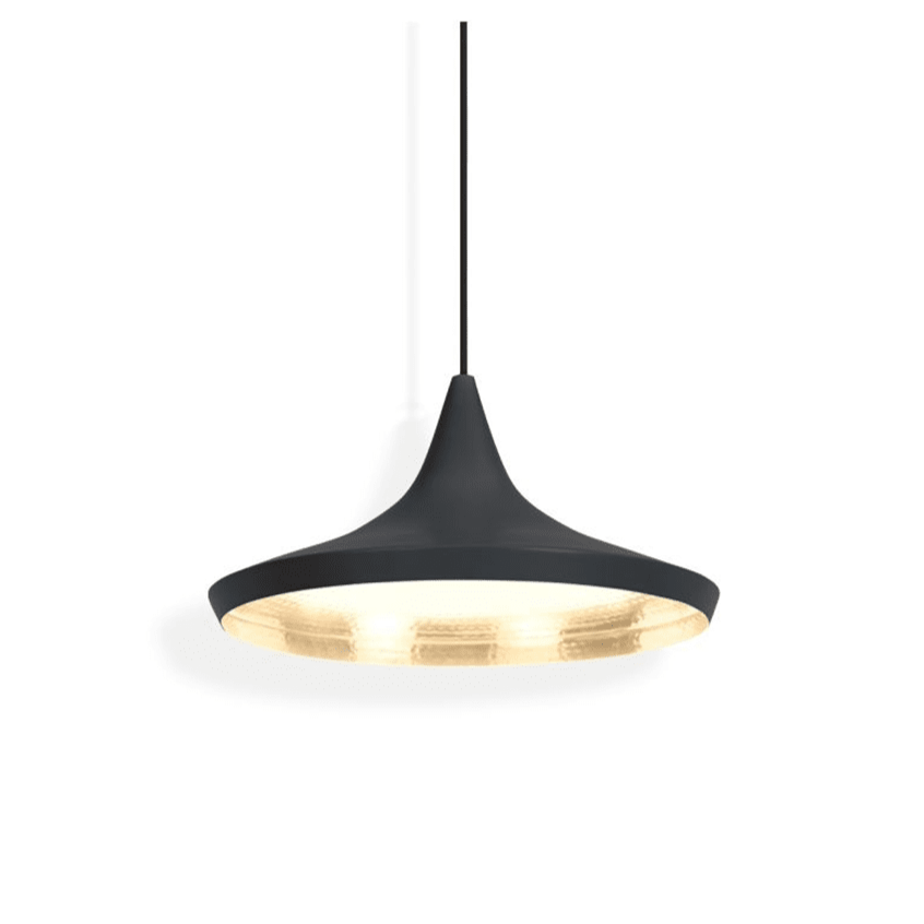 Beat LED Wide Pendant Light hanging lamps Tom Dixon Matt Black 