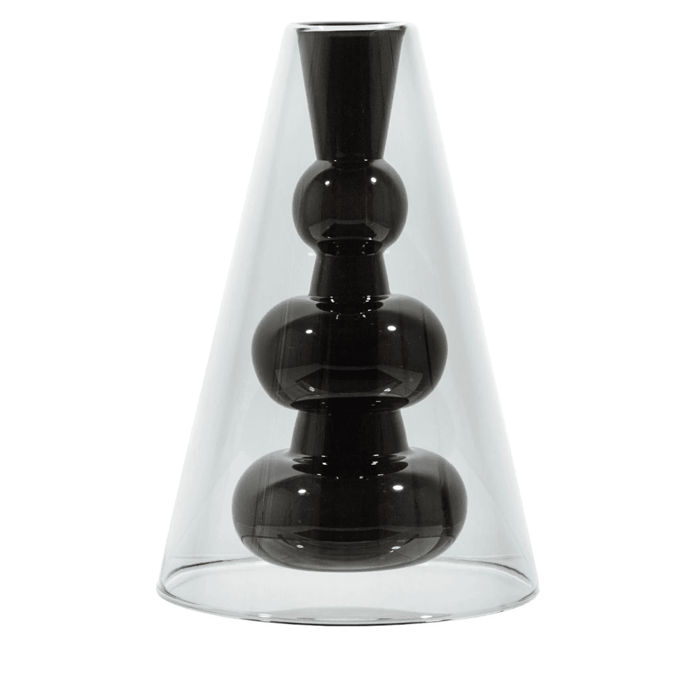 Bump Vase Cone, Black Tom Dixon 