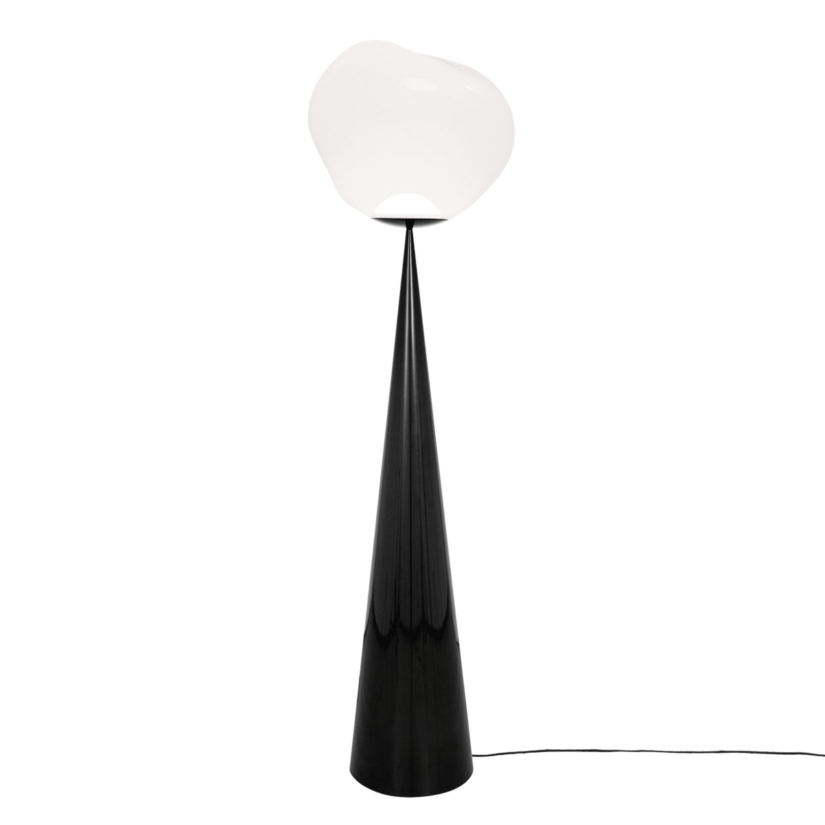 Melt Cone Fat Floor Lamp Floor Lamps Tom Dixon Black/Opal 