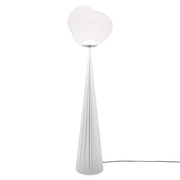 Melt Cone Fat Floor Lamp Floor Lamps Tom Dixon Silver/Opal 