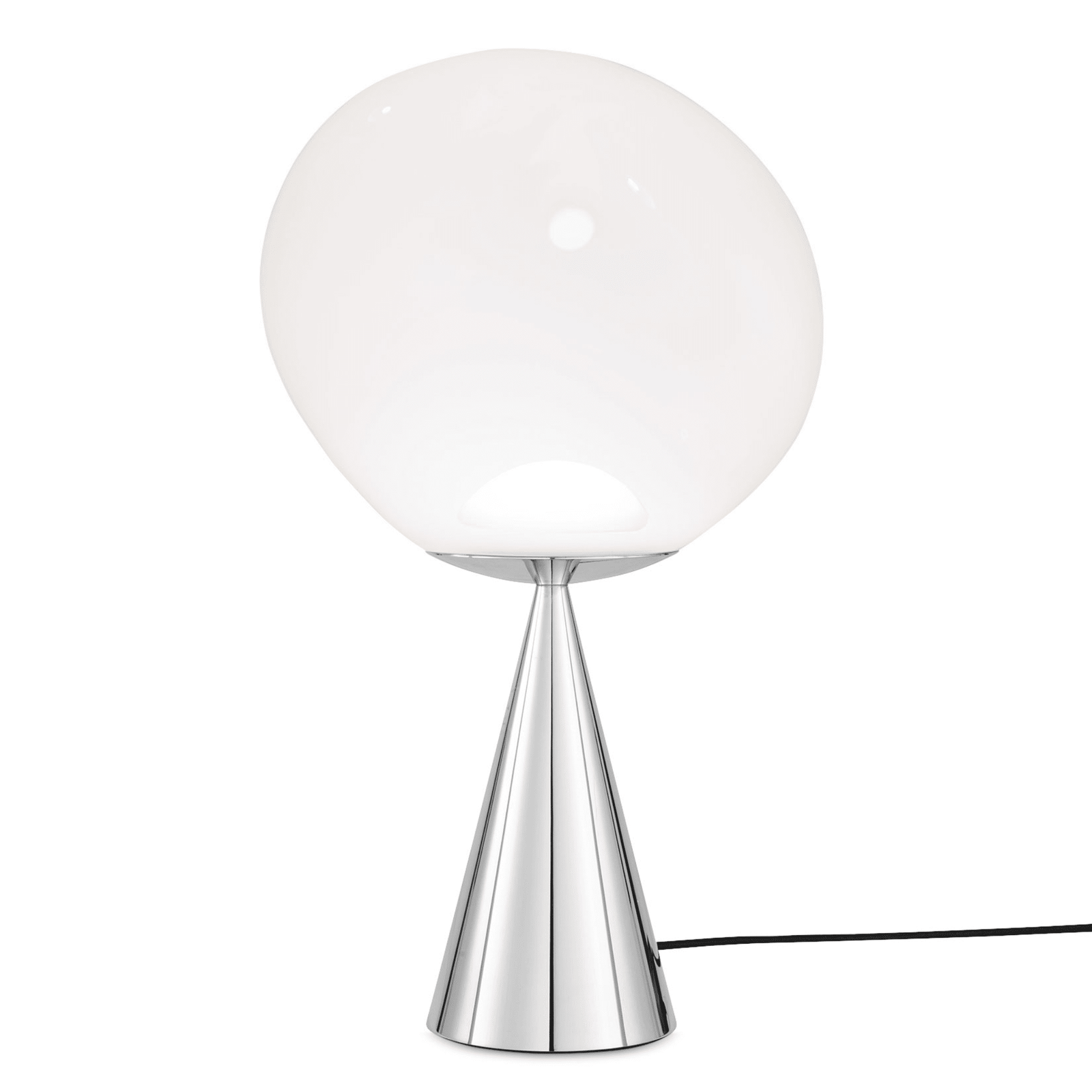 Melt Cone Fat Table Lamp Table Lamps Tom Dixon Silver/Opal 