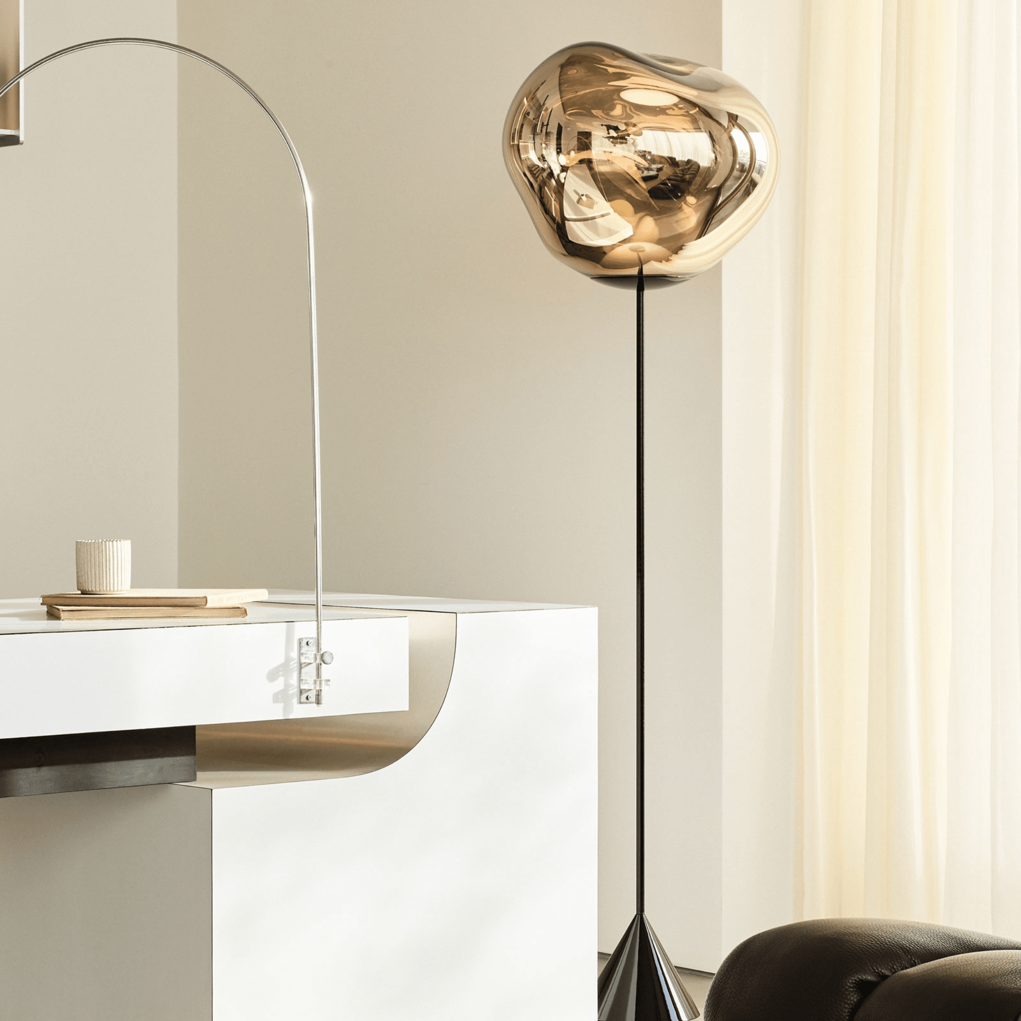 Melt Cone Slim Floor Lamp Floor Lamps Tom Dixon 