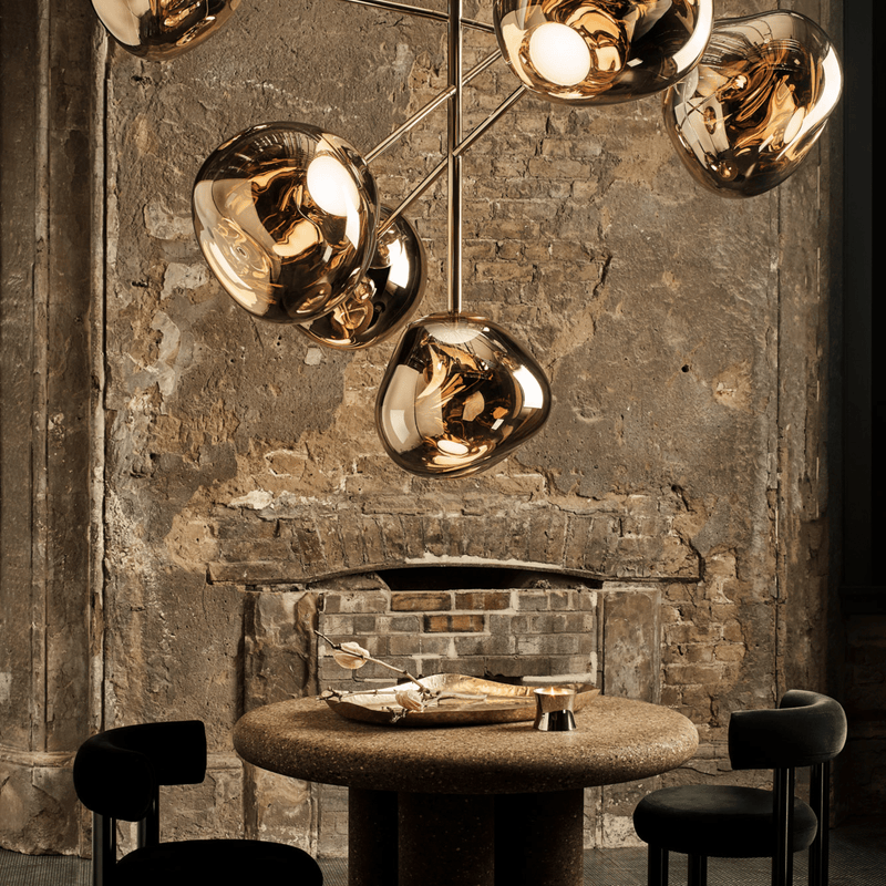 Melt LED Large Chandelier suspension lamps Tom Dixon 
