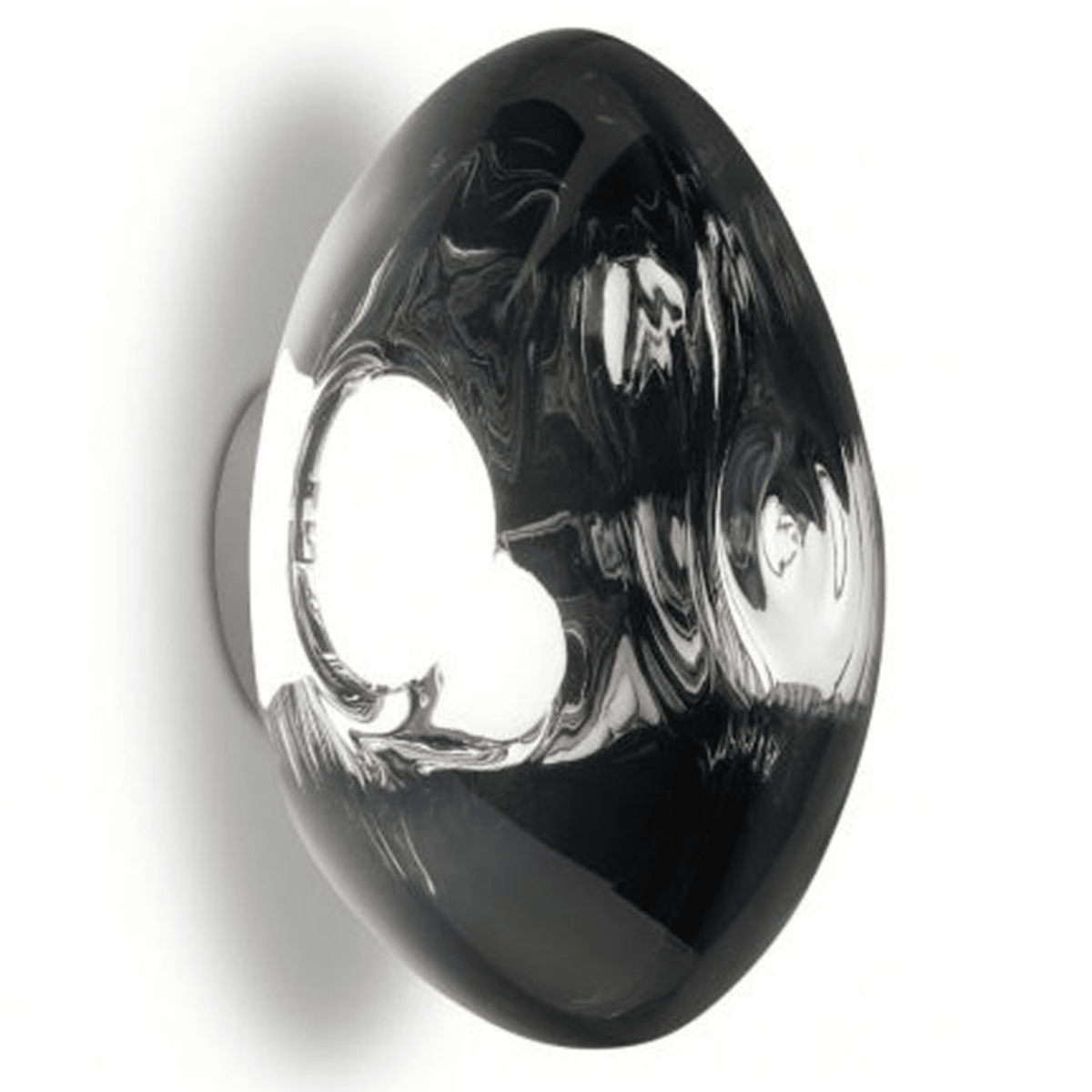 Melt LED Surface Wall Light Wall Lights Tom Dixon Silver 