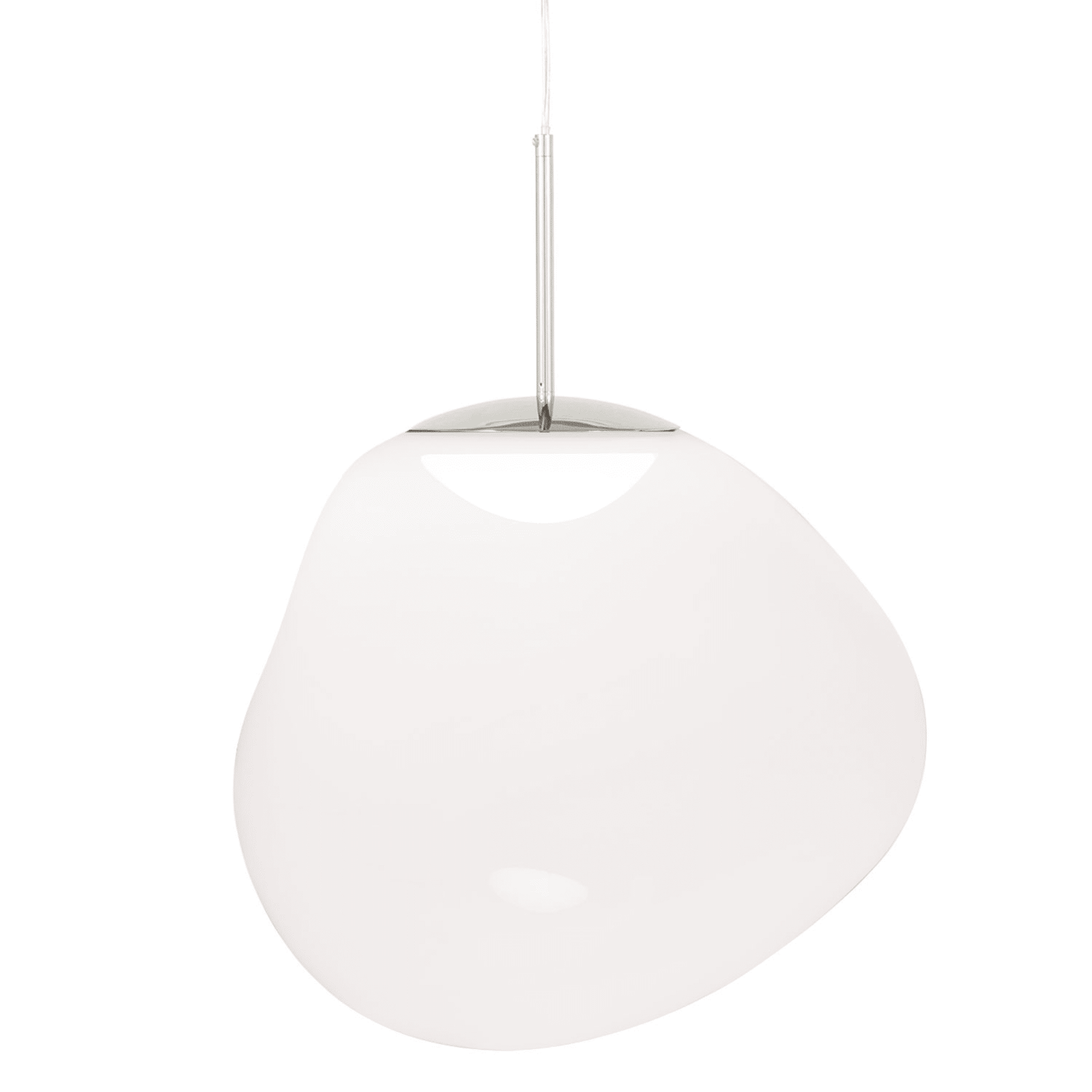 Melt Mini LED Pendant Light suspension lamps Tom Dixon Opal/Silver 