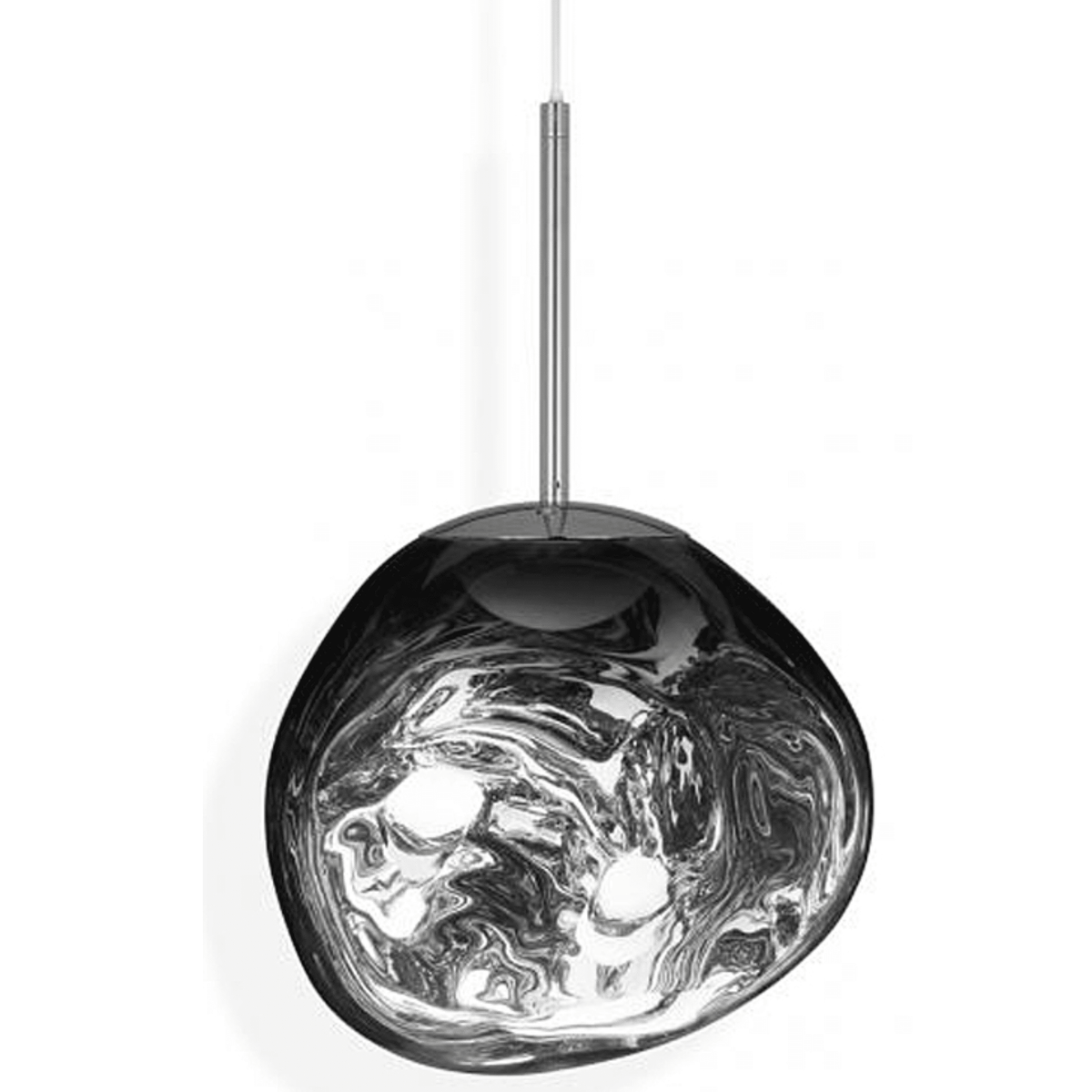 Melt Mini LED Pendant Light suspension lamps Tom Dixon Silver 