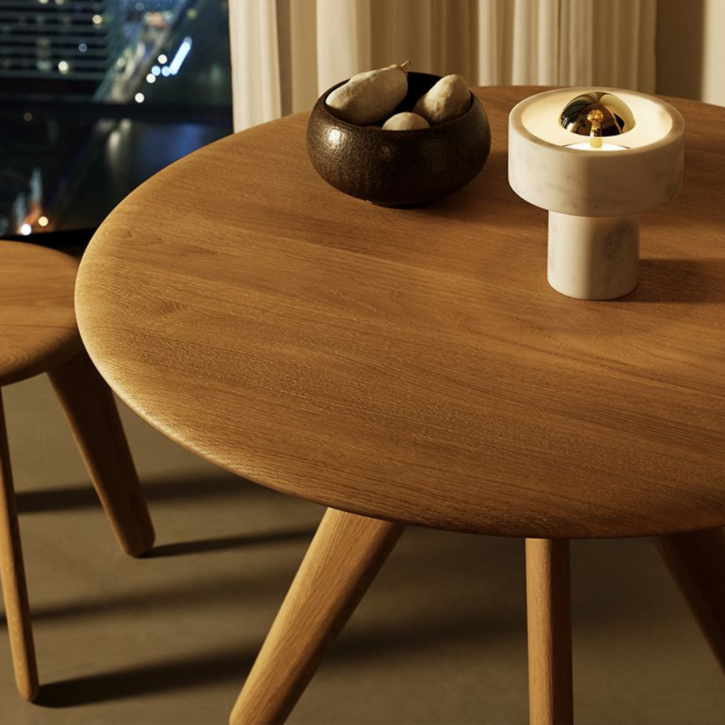 Slab Round Dining Table