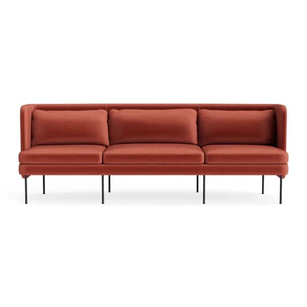 Bloke 95" Sofa Sofa BluDot Tomato Velvet 