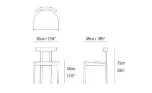 Torii Chair With Upholstered Seat Side/Dining Bensen 