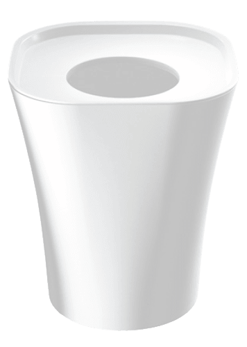 Trash Bin 4-Pack Accessories Magis Small - 11" H - Matte White 