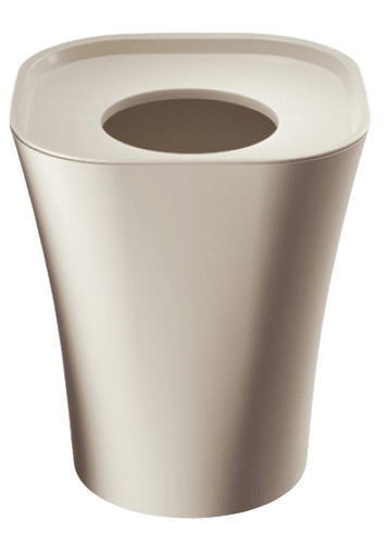 Trash Bin 4-Pack Accessories Magis Small - 11" H - Matte Beige 