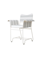 Tropique Outdoor Dining Chair Dining chairs Gubi Without Fringes Classic White Semi Matt Leslie Stripe Limonta (CAL 117 compliant) (20))