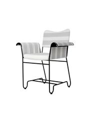 Tropique Outdoor Dining Chair Dining chairs Gubi Without Fringes Classic Black Leslie Stripe Limonta (CAL 117 compliant) (20))