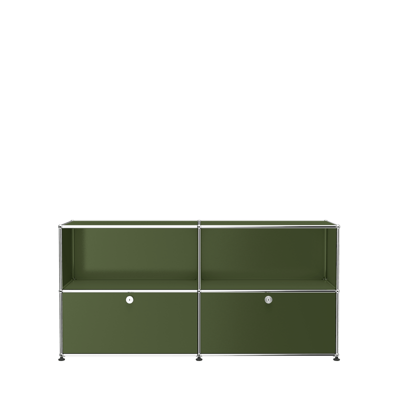 USM Haller Closed Storage Credenza C2A - With Perforated Inside upper Panels storage USM 