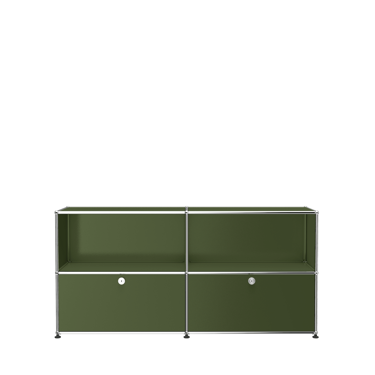 USM Haller Closed Storage Credenza C2A - With Perforated Inside upper Panels storage USM 