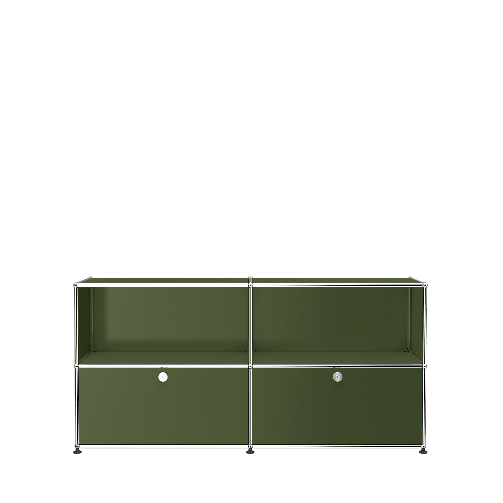 USM Haller Closed Storage Credenza C2A - With Perforated Inside upper Panels storage USM 