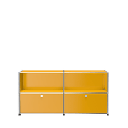 USM Haller Closed Storage Credenza C2A - With Perforated Inside upper Panels storage USM Golden Yellow 
